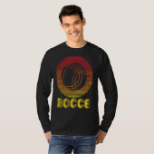 Bocce Lawn Bowling Game Ball Player Boccia Boule T-shirt (Voorkant volledig)