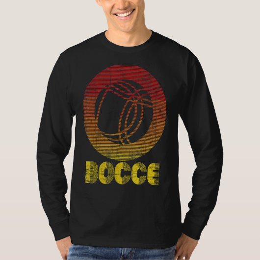 Bocce Lawn Bowling Game Ball Player Boccia Boule T-shirt (Voorkant)