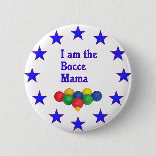 Bocce Mama Ronde Button 5,7 Cm (Voorkant)