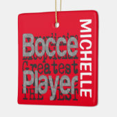 Bocce Player Extraordinaire CUSTOM Keramisch Ornament (Links)