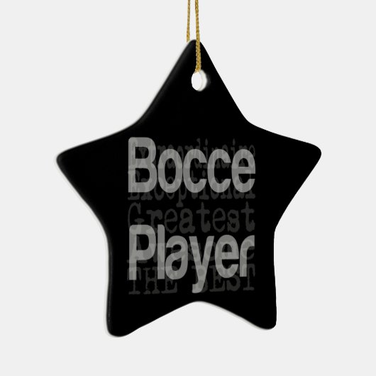Bocce Player Extraordinaire Keramisch Ornament (Rechts)