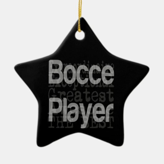 Bocce Player Extraordinaire Keramisch Ornament (Voorkant)