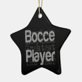 Bocce Player Extraordinaire Keramisch Ornament (Links)