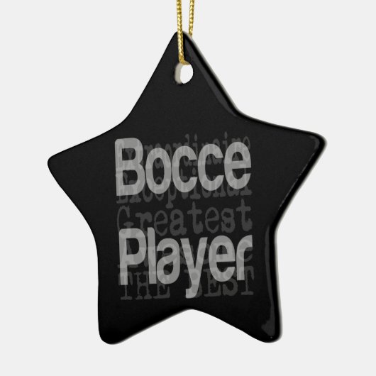 Bocce Player Extraordinaire Keramisch Ornament (Links)