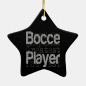 Bocce Player Extraordinaire Keramisch Ornament (Achterkant)