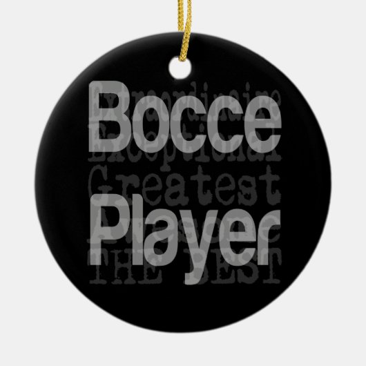 Bocce Player Extraordinaire Keramisch Ornament (Voorkant)