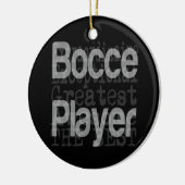 Bocce Player Extraordinaire Keramisch Ornament (Links)