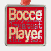 Bocce Player Extraordinaire Metalen Ornament (Voorkant)
