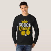 Bocce Queen Boccia Player Boules T-shirt (Voorkant volledig)