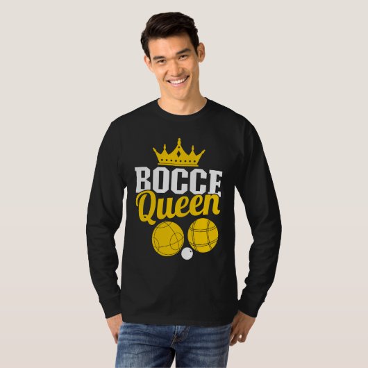 Bocce Queen Boccia Player Boules T-shirt (Voorkant volledig)