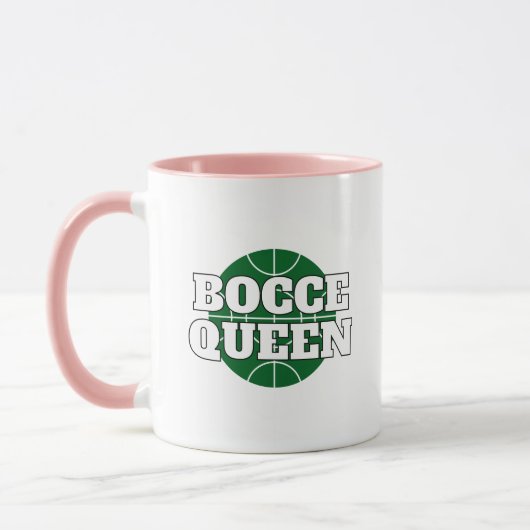Bocce Queen Grappige koffie mok voor Bocci speler (Links)