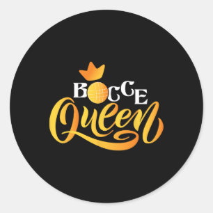 Bocce Queen - Gras Bowling Spel Boule Byll Spel En Ronde Sticker