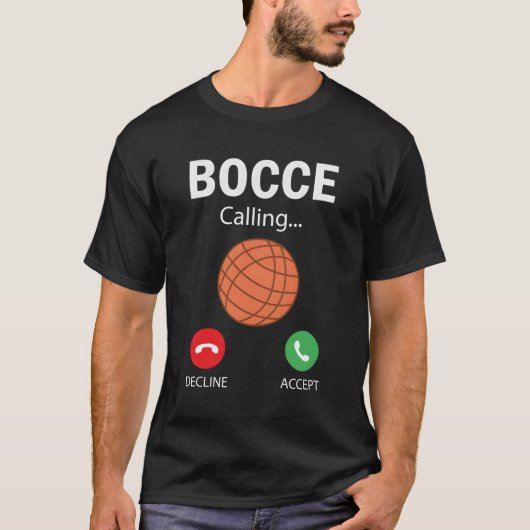 Bocce roept quotespeler Bocce T-shirt (Voorkant)