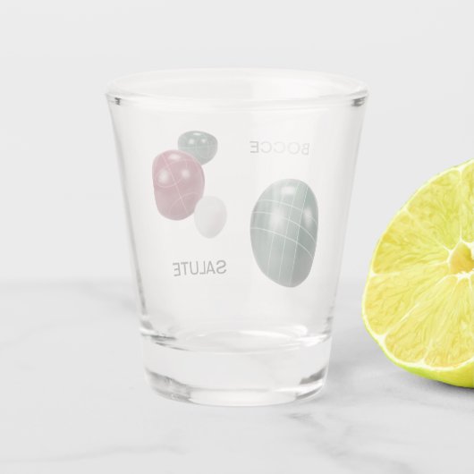 Bocce Salute Shot Glas (Achterkant)