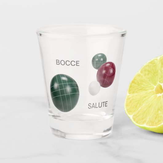 Bocce Salute Shot Glas (Voorkant)