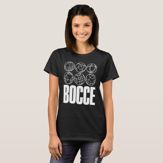 Bocce Saying Bocce Ball With Jack Bocci Game Bocce T-shirt (Voorkant volledig)