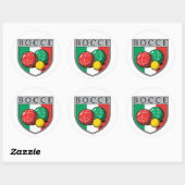 Bocce Shield Ronde Sticker (Vel)
