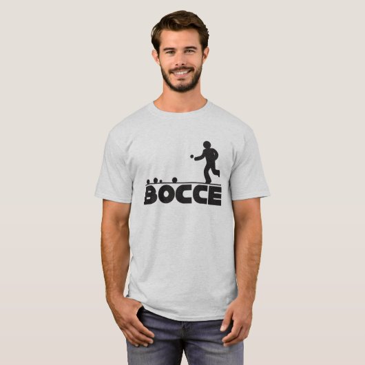 Bocce-shirt T-shirt (Voorkant volledig)