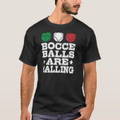 Bocce Sport Bocce Player Italy Bowling Bocce B T-shirt (Voorkant)