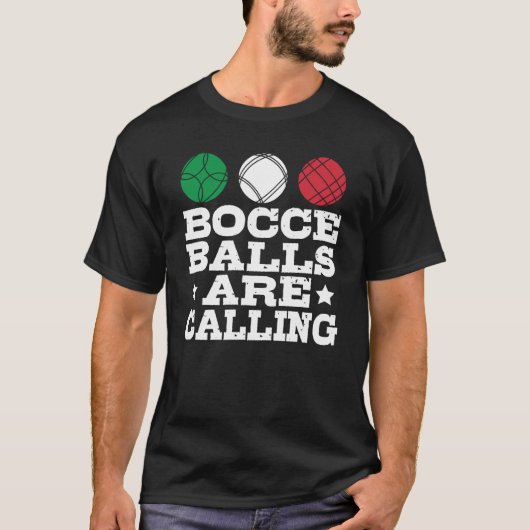 Bocce Sport Bocce Player Italy Bowling Bocce B T-shirt (Voorkant)