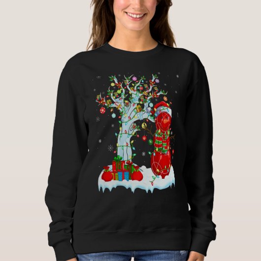 Bocce Sports Xmas Tree Lighting Snowman Bocce Chri Trui (Voorkant)