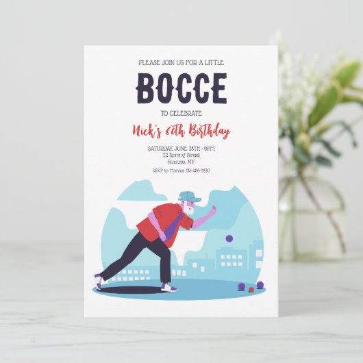 Boccebal Kaart (Staand voorkant)