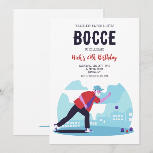 Boccebal Kaart (Voorkant / Achterkant)