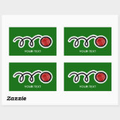 Boccebal Rechthoekige Sticker (Vel)