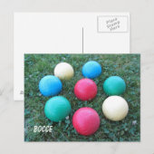 Bocceballen Briefkaart (Voorkant / Achterkant)