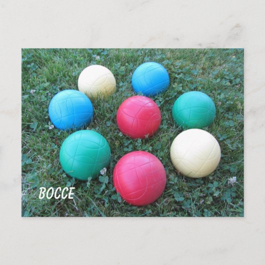 Bocceballen Briefkaart (Voorkant)