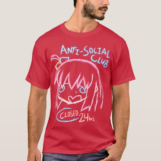 Bocchi AntiSocial Club boy T-shirt (Voorkant)