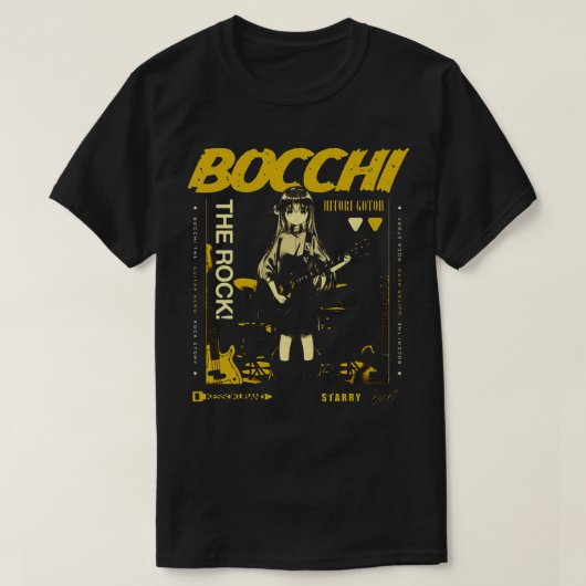 Bocchi de grappige rockanime t-shirt (Design voorkant)