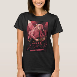 Bocchi Minimalistische Geometrische Anime Poster T-shirt