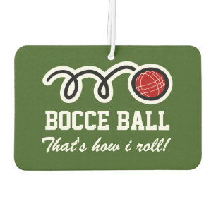 Bocci bal Zo rol ik een grappige auto Luchtverfrisser