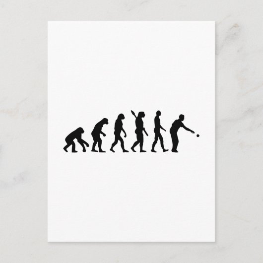 Boccia boule-evolutie briefkaart (Voorkant)