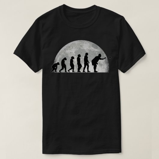 Boccia Evolution Moon Boule Petanque Bocce  T-shirt (Design voorkant)