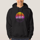 Boccia Evolution Vaporwave 70s Boule Petanque Bocc Hoodie (Voorkant)
