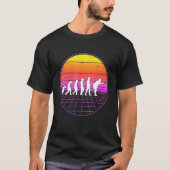 Boccia Evolution Vaporwave 70s Boule Petanque Bocc T-shirt (Voorkant)