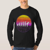 Boccia Evolution Vaporwave 70s Boule Petanque Bocc T-shirt (Voorkant)