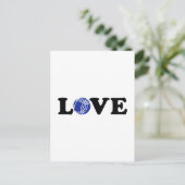 Boccia Petanque liefde Briefkaart (Staand voorkant)