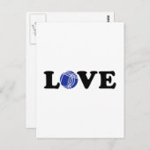 Boccia Petanque liefde Briefkaart (Voorkant / Achterkant)