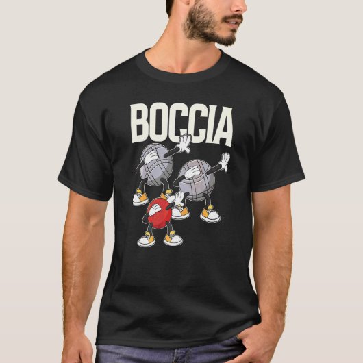 Boccia Player Cloding with Dabbing Boccia Balls T-shirt (Voorkant)