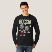 Boccia Player Cloding with Dabbing Boccia Balls T-shirt (Voorkant volledig)