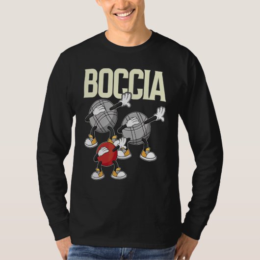 Boccia Player Cloding with Dabbing Boccia Balls T-shirt (Voorkant)
