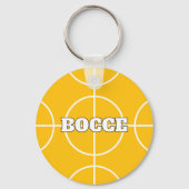 Boccie bal sleutelhanger met aangepaste kleur en t (Voorkant)