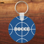 Boccie bal sleutelhanger met aangepaste kleur en t (Achterkant)