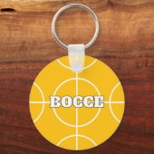 Boccie bal sleutelhanger met aangepaste kleur en t (Voorkant)