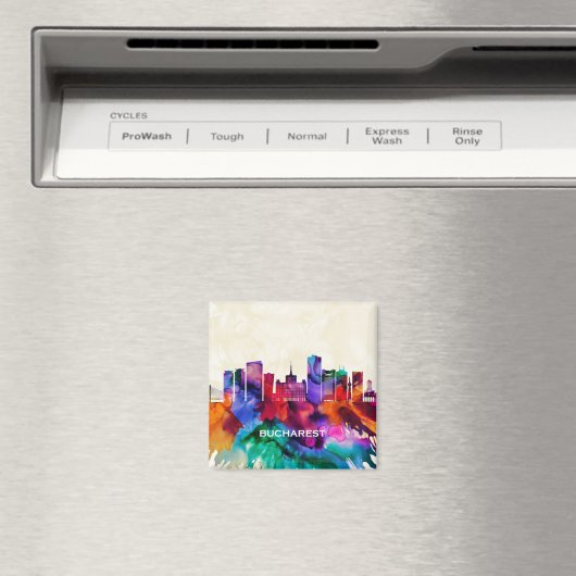 Bocharest Skyline Magneet (Insitu (Vaatwasser))