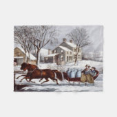 bocht en winterslaap fleece deken (Voorkant (Horizontaal))