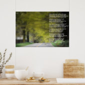 Bocht op de weg poster (Keuken)